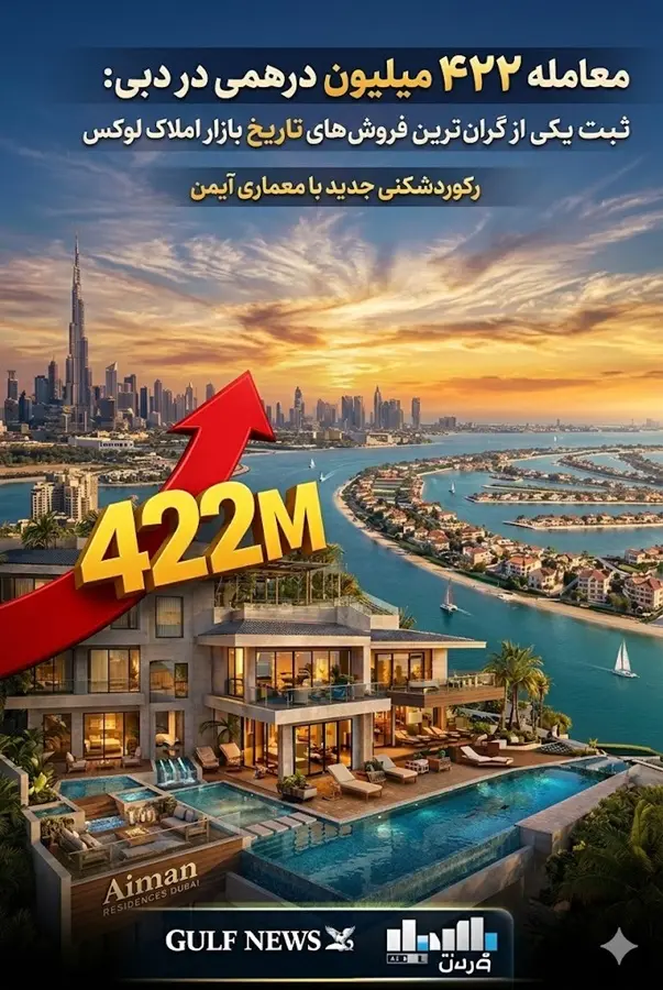 معامله ۴۲۲ میلیون درهمی در دبی