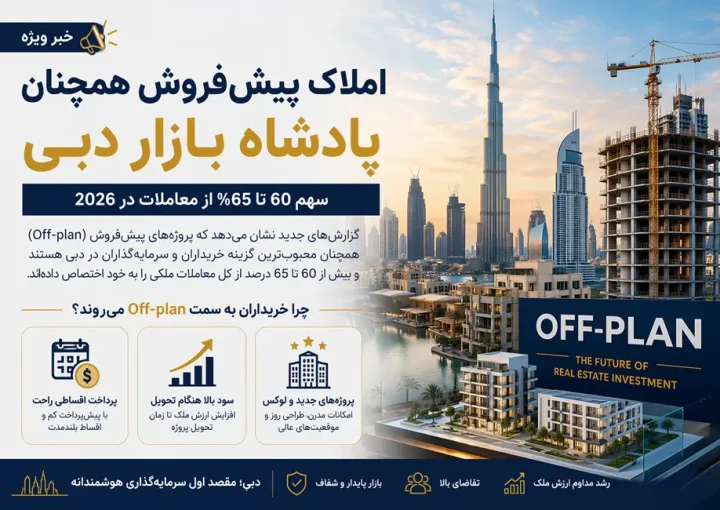 چرا املاک پیش‌فروش بازار دبی را تسخیر کرده‌اند؟