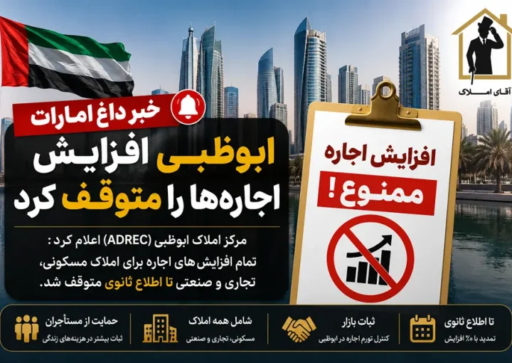 ابوظبی بازار اجاره را منجمد کرد؛ پیام مهم برای سرمایه‌گذاران و مالکان