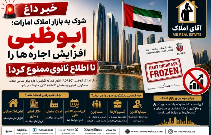 شوک به بازار املاک امارات؛ ابوظبی افزایش اجاره‌ها را تا اطلاع ثانوی ممنوع کرد