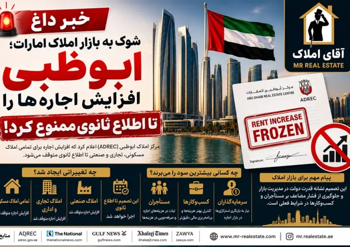 شوک به بازار املاک امارات؛ ابوظبی افزایش اجاره‌ها را تا اطلاع ثانوی ممنوع کرد