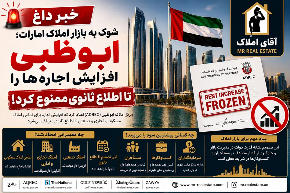 شوک به بازار املاک امارات؛ ابوظبی افزایش اجاره‌ها را تا اطلاع ثانوی ممنوع کرد
