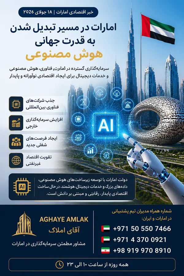 امارات به قدرت جهانی هوش مصنوعی تبدیل میشود؛ سرمایهگذاری میلیاردی روی اقتصاد دیجیتال